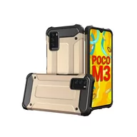 Etui i futerały do telefonów - Hybrid Armor pancerne hybrydowe etui pokrowiec Xiaomi Redmi Note 10 5G / Poco M3 Pro złoty - miniaturka - grafika 1
