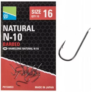 HACZYKI Z ZADZIOREM PRESTON NATURAL HOOKS R. 16 - Inne akcesoria dla wędkarzy - miniaturka - grafika 1