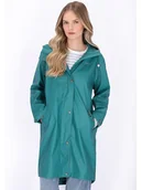 Kurtki i kamizelki sportowe damskie - Schmuddelwedda Płaszcz przeciwdeszczowy w kolorze turkusowym - miniaturka - grafika 1