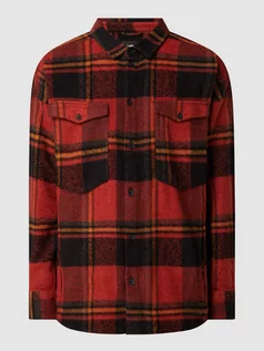 Koszule męskie - Koszula flanelowa o kroju regular fit z mieszanki bawełny i wiskozy model ‘Jonte’ - grafika 1