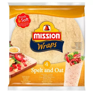 Mission Wraps Tortille z mąki pszennej orkiszowo-owsiane 245 g (4 sztuki) - Inne pieczywo - miniaturka - grafika 1