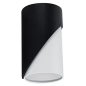 Lampy sufitowe - Oprawa sufitowa punktowa Zebra 04210 Ideus natynkowa tuba czarna biała - miniaturka - grafika 1