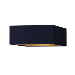 Czarny plafon przysufitowy LED do salonu ALABAMA GOLD - Lampy sufitowe - miniaturka - grafika 1