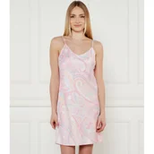 Piżamy damskie - LAUREN RALPH LAUREN Satynowa koszula nocna | Regular Fit - miniaturka - grafika 1