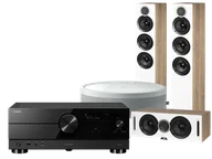 Kino domowe - Yamaha RX-A2A (czarny) + Debut Reference F5 (biały) + Debut Reference C5 (biały) + MusicCast 50 (biały) - miniaturka - grafika 1