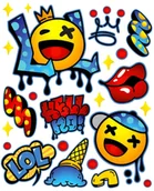 Pasmanteria - Naplamki Naprasowanki LOL duży arkusz - miniaturka - grafika 1