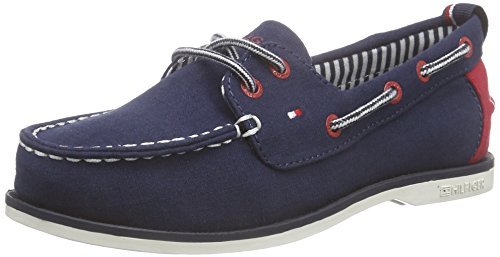 Tommy Hilfiger Unisex D3285eck Jr 1d-1 buty dziecięce, niebieski - niebieski Midnight 403-40 EU