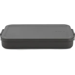 Brabantia 202704 - pojemnik na lunch make   take - płaski - dark grey kod: 20 27 04 - Lunch boxy - miniaturka - grafika 1