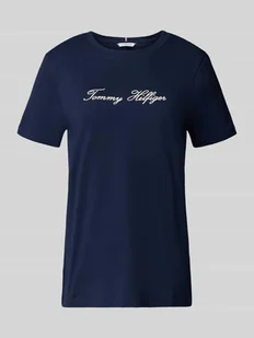 T-shirt o kroju regular fit z czystej bawełny - Koszulki i topy damskie - miniaturka - grafika 1