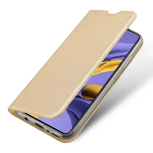 Dux Ducis Skin Pro kabura etui pokrowiec z klapką Samsung Galaxy A51 złoty - Etui i futerały do telefonów - miniaturka - grafika 4