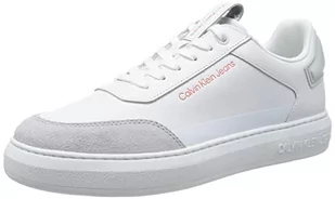 Calvin Klein Jeans Męskie sneakersy na co dzień Cupsole high/low FREQ, białe/ostrygowe/petarda, 9 UK, Biały ostrygi i grzyby petarda, 41.5 EU - Sneakersy męskie - miniaturka - grafika 1