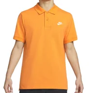 Koszulki męskie - Nike koszulka polo męska polówka pomarańczowa CJ4457-886 S - miniaturka - grafika 1