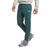 Spodenki męskie - Reebok Męskie spodnie dresowe z polaru Identity, Zielony leśny/leśny zielony, XL - miniaturka - grafika 1