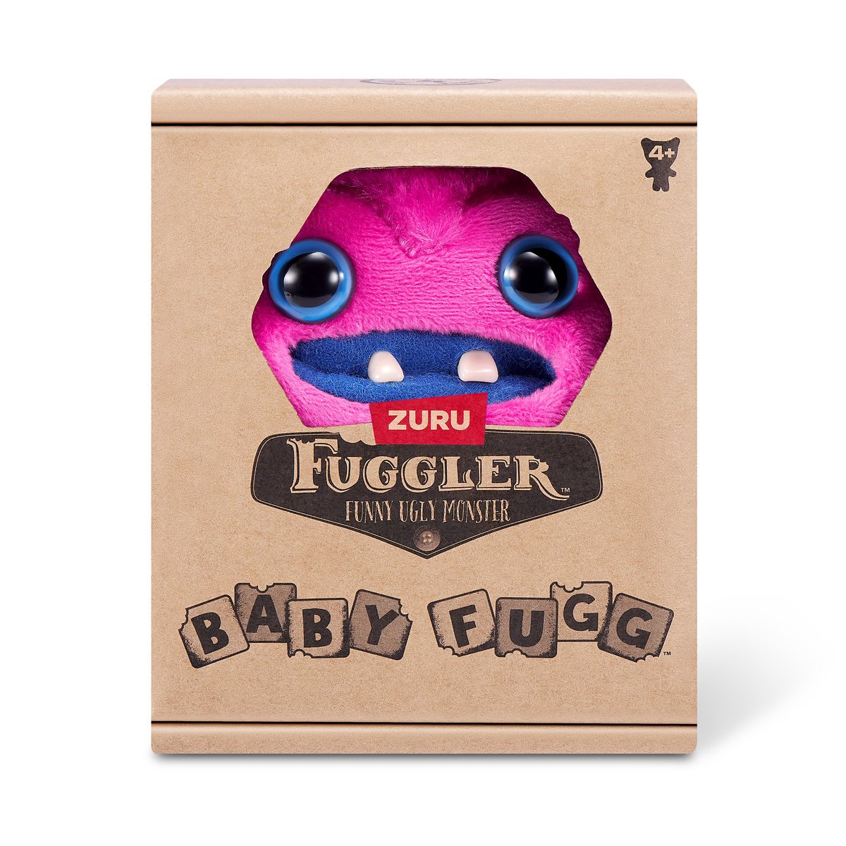 8-centymetrowe Fuggler Baby Fuggs seria 4 od ZURU Greedy Grinner – pink
