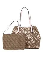 Torebki damskie - GUESS Vikky Tote Bag damska torba, Logo Latte/Pale Rose, jeden rozmiar - miniaturka - grafika 1