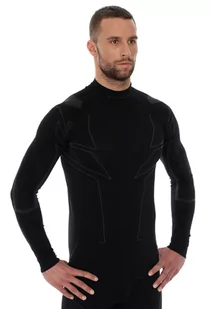 Bluza męska Brubeck Cooler LS11800 czarny - Bluzy sportowe męskie - miniaturka - grafika 1