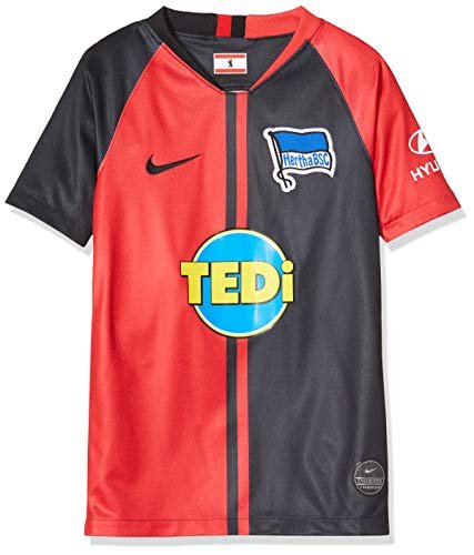 Nike Hbsc Y Nk Brt Stad Jsy Ss Aw koszulka piłkarska dla dzieci, uniseks czerwony czerwony/czarny (University Red/Black) S