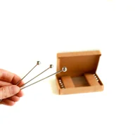 Pozostałe akcesoria barmańskie - Szpilki do drinków, pikery Kulka 10 szt ze stali nierdzewnej - miniaturka - grafika 1