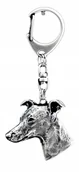 Breloki - Whippet Brelok do kluczy Breloczek posrebrzany - miniaturka - grafika 1