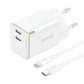 Ładowarki i akumulatory - Ładowarka sieciowa Foneng GAN35 2x USB-C 2.4A (biała) - miniaturka - grafika 1