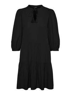 Vero Moda Sukienka "Pretty" w kolorze czarnym - Sukienki - miniaturka - grafika 1