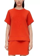 Bluzy damskie - s.Oliver bluza damska krótki rękaw, Orange, 42 - miniaturka - grafika 1