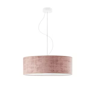 LYSNE Lampa wisząca w stylu glamour HAJFA VELUR fi 50 cm kolor różowy 14529V/1216 kolor różowy - Lampy sufitowe - miniaturka - grafika 3