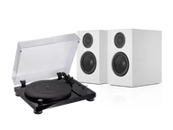 Zestawy stereo - Audio-Technica AT-LPW50PB (czarny) + A28 (biały) - miniaturka - grafika 1