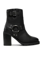 Botki damskie - Bronx Botki New-Visor 34332-B Czarny - miniaturka - grafika 1
