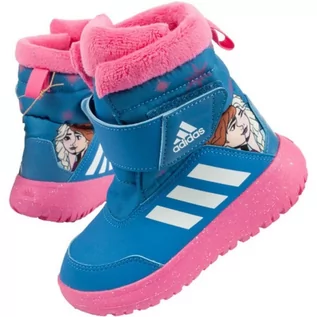 Buty dla dziewczynek - Buty adidas Winterplay Frozen Jr GZ1709 niebieskie - grafika 1