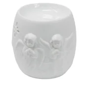 Świeczniki - Kominek Zapachowy Ceramiczny Aniołek Wzór 4 - miniaturka - grafika 1