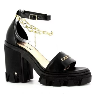 Czarne sandały damskie CARINII - Carinii - Sandały damskie - miniaturka - grafika 1