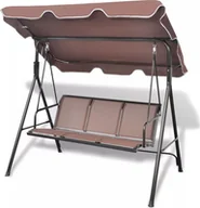 Huśtawki - Elior Huśtawka ogrodowa Sara brązowa - miniaturka - grafika 1