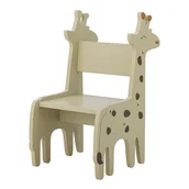 Krzesełka i taborety dla dzieci - Beżowe krzesło dziecięce Ibber – Bloomingville Mini - miniaturka - grafika 1