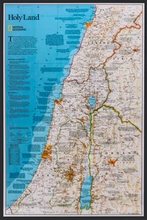 National Geographic, Ziemia Święta. Classic. Mapa ścienna polityczna na podkładzie do wpinania 1:405 500 - Atlasy i mapy - miniaturka - grafika 1