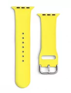 Akcesoria do smartwatchy - Silicone Strap APS silikonowa opaska do Watch 8 / 7 / 6 / 5 / 4 / 3 / 2 / SE (41 / 40 / 38mm) pasek bransoleta do zegarka żółty - miniaturka - grafika 1