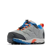 Buty dla chłopców - Columbia Childrens Firecamp Sledder 3 Waterproof, niskie buty do uprawiania turystyki Unisex-dzieci i chłopców, Szary Monument X Bright Indigo, 27 EU - miniaturka - grafika 1