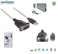 Kable komputerowe i do monitorów - Kabel adapter Manhattan USB/COM RS232 0,45m - miniaturka - grafika 1
