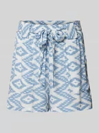 Spodenki damskie - Szorty z wysokim stanem i wiązanym paskiem model ‘NOVA LIFE TALIA’ - miniaturka - grafika 1