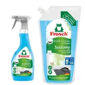 Środki do kuchni i łazienki - Frosch Środek czyszczący do kuchni sodowy + zapas w worku Zestaw 500 ml + 1000 ml - miniaturka - grafika 1