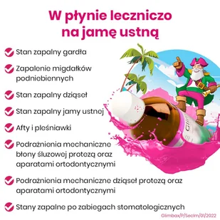 Medagro Glimbax roztwór do płukania jamy ustnej 200 ml - Płyny do płukania jamy ustnej - miniaturka - grafika 3