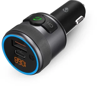 Nedis Car FM Transmitter melna - FM modulators CATR3024BK - Transmitery FM - miniaturka - grafika 1
