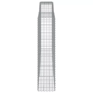 Łukowaty kosz gabionowy 400x50x200/220 cm, galwanizowane żelazo - Ogrodzenia - miniaturka - grafika 5