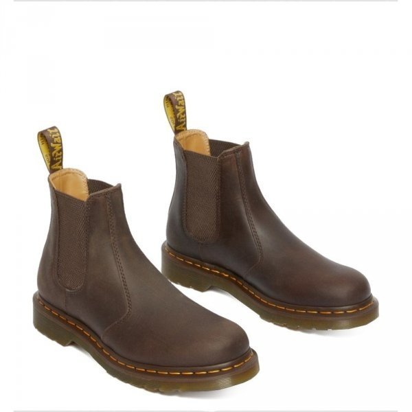 DR.MARTENS SZTYBLETY SKÓRZANE ZA KOSTKĘ BRĄZOWE 42 16DA