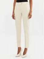 Spodnie damskie - Rinascimento Spodnie materiałowe CFC0122741003 Beżowy Regular Fit - miniaturka - grafika 1