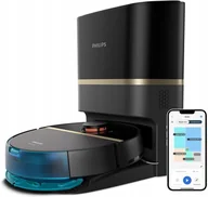 Roboty sprzątające - Philips Homerun seria 7000 robot odkurzający stacja ssąca 180min czarny - miniaturka - grafika 1