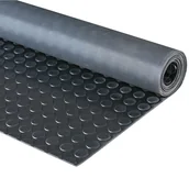 Pozostałe wyposażenie warsztatu - PARTNER B2B Wykładzina przemysłowa z wzorem pieniążkowym, 1,23 x 5 m S 8-černá - miniaturka - grafika 1
