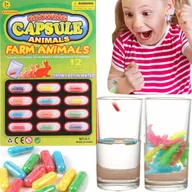 Zabawki do kąpieli - KAPSUŁKI MAGICZNE ROSNĄCE W WODZIE Zwierzęta ZABAWKA DLA DZIECI ZESTAW 12el - miniaturka - grafika 1