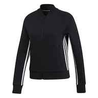 Kurtki damskie - adidas W Mh 3s Dk Jkt Sport kurtka damska czarny czarny/biały L - miniaturka - grafika 1