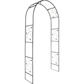 Kratki i pergole - Pergola metalowa czarna - wys. 228 cm - miniaturka - grafika 1